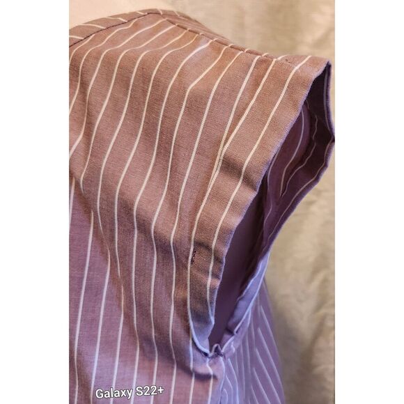 +11 MAURICES mauve striped waist length top - Picture 9 of 10